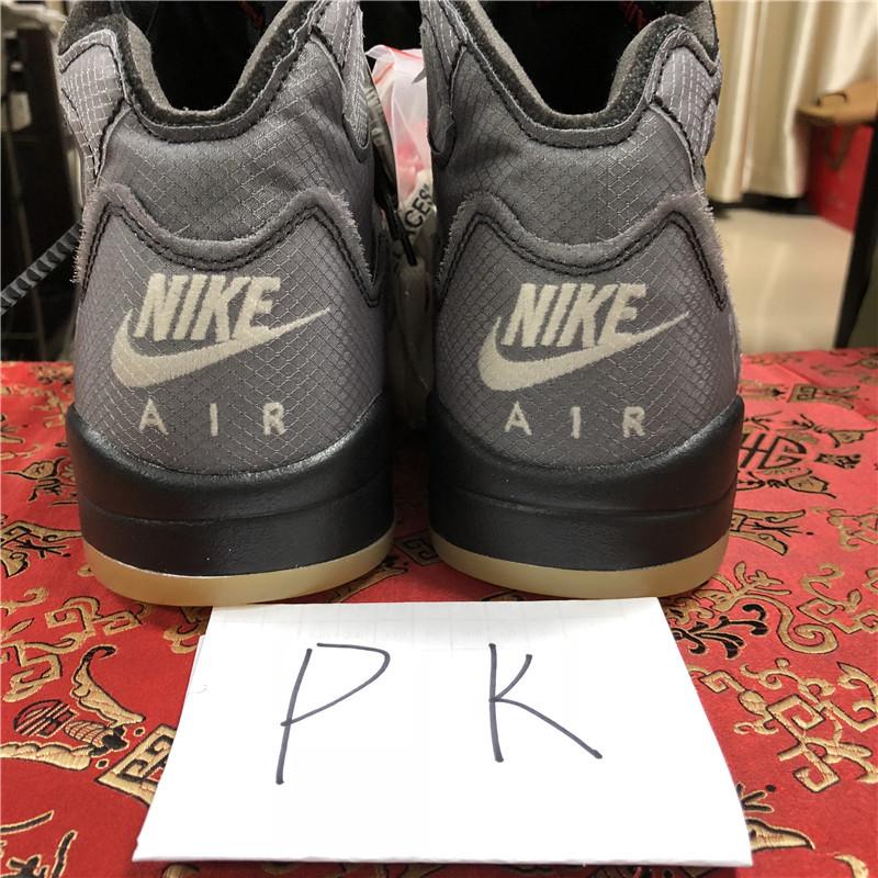 PK GOD Jordan 5 Retro Off-White Black CT8480 retail materials ready to ship